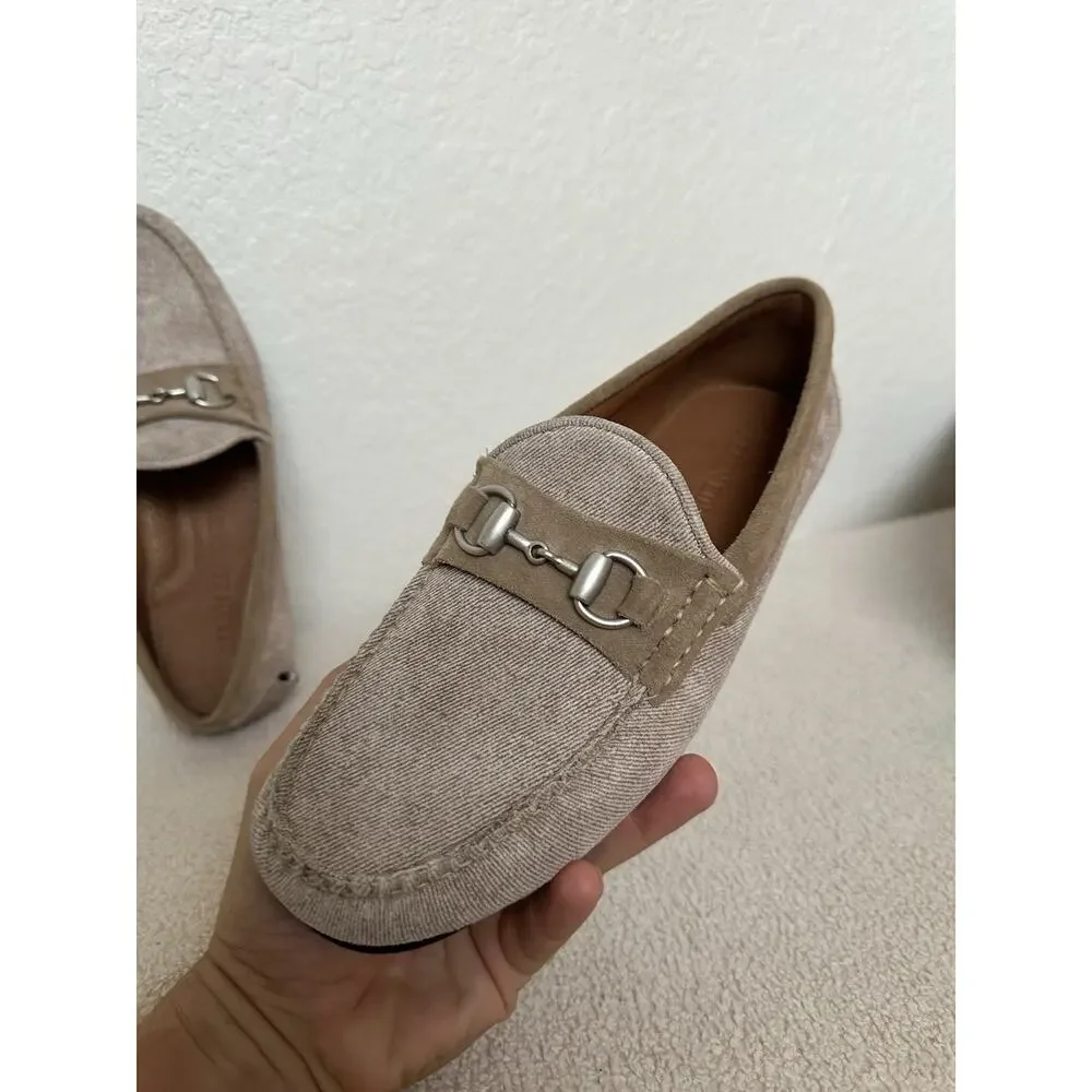 Allen Edmonds Sebastian Bit Driving Loafers Shoe Mens Size 9 D Bone New